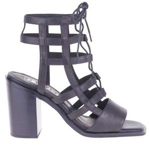 Sol Sana Black Molly Gladiator Heel